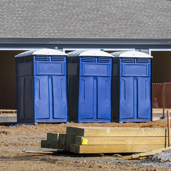 is there a specific order in which to place multiple portable toilets in Thayer